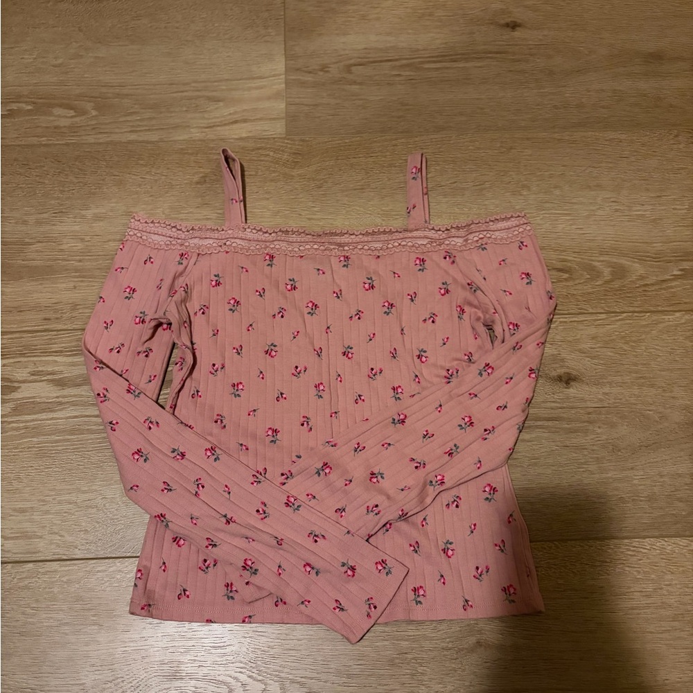 Abercrombie Blush Floral Top